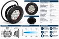 Hella Valuefit Flush Mount 6 LED Round 90mm Long Range
