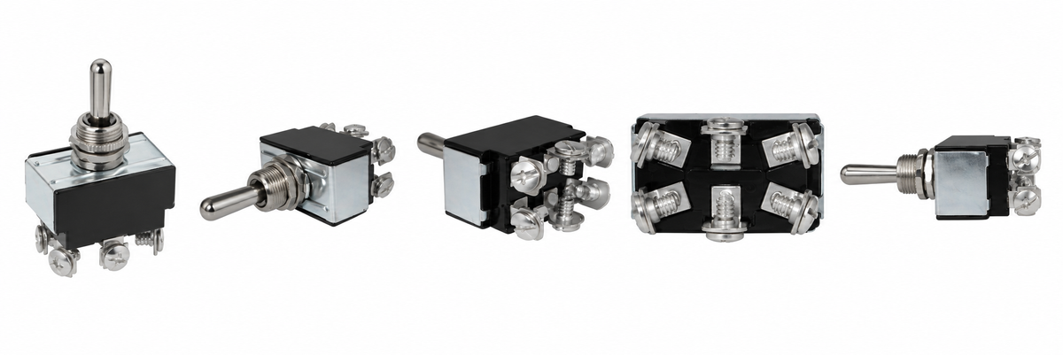 Heavy-Duty 3-Position Momentary Toggle Switch